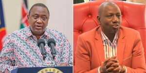 A collage of President Uhuru Kenyatta (right) and his deputy William Ruto (left)