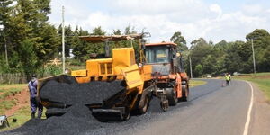 A file image on an ongoing road construction
