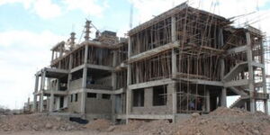 An image of ingoing construction of a storey building 