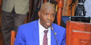 Education CS nominee Ezekiel Machogu appears before the committee on appointments on October 21, 2022. 