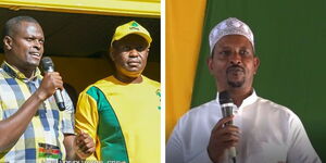 A collage of Kiharu MP Ndindi Nyoro and Garissa MP-elect Dekow Mohamed. 