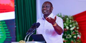 President Willliam Ruto addresses delegates during a cabinet retreat meeting on January 6, 2023.