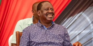 An image of Azimio Leader Raila Odinga in a past political event