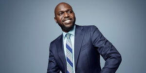 A portrait of CNN's International correspondent Larry Madowo. 