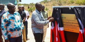 President William Ruto during the launch of Taifa Gas Special Economic Zoone in DogoKundu, Kilifi County on February 24, 2023. 