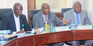 Nominated MP John Mbadi (centre) speaks during a Public Acciunts Committee session on March 16, 2023. 