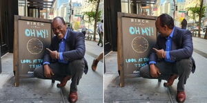 Citizen TV anchor Jeff Koinange in New York City on Saturday, October 16, 2021.