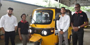 Alijawaad Molu, and Aliakber Khan, created an electric tuk-tuk that is eco-friendly