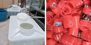 An image of impounded alcoholic products in Njiru Nairobi County on Monday,November 28.