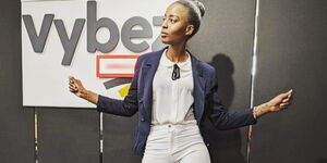 Vybez Radio Presenter Sheila Kwamboka.