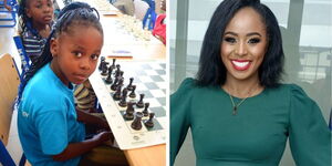 A collage image showing  KTN news anchor Agnes Gakunga (R) and her daughter Brielle Wanjiru Wahinya.