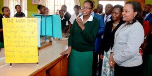 Anne Mumbi Waiguru during her recent visit at Precious Girls Riruta High School on July 17, 2015.