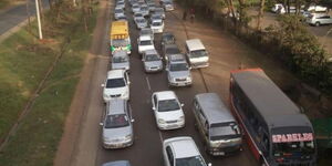 File image of traffic along Nairobi's Waiyaki Way