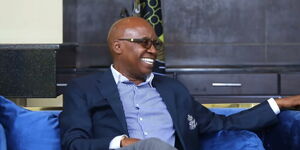 Safina Party presidential aspirant Jimi Wanjigi at an interview on April 21, 2022