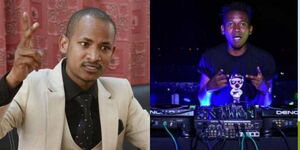 Canva of DJ Evolve and Babu Owino