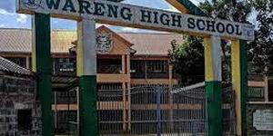 The main gate of Wareng High School situated in Uasin Gishu County where President-elect attended his 'O' Levels education.