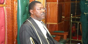 National Assembly Speaker Moses Wetangula during a past parliamentary sitting.