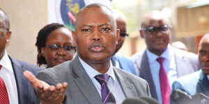 Director of Criminal Investigations George Kinoti addresses the media on Thursday, March 5, 2020.