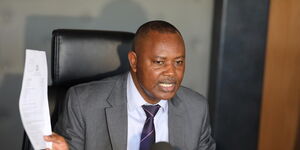 DCI Boss George Kinoti Speaking during a press conference at DCI headquarters on March 5, 2020.