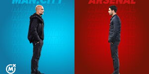 Manchester City Manager Pep Guardiola and Arsenal Mikel Arteta 