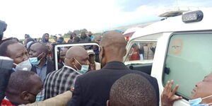 Narok Governor after the helicopter he was travelling in crashed on October 17, 2020.