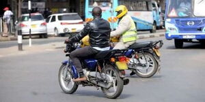 An undated file image of boda boda riders along Nairobi's Kenyatta Avenue.