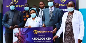 Mozzart donates equipment worth Ksh 1.5 million to Molo Sub-county hospital