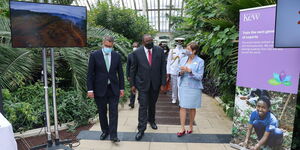 President Uhuru Kenyatta in the UK on Tuesday, July 27