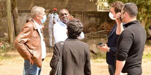 Kapseret MP Oscar Sudi with Turkish officials at Nairobi Area on August 7 2021