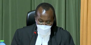 Court of Appeal President Justice Daniel Musinga at the Milimani Law Court delivering the judgment on the BBI Appeal on Friday, August 20, 2021