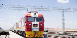 A Kenya Railways DF8B locomotive.FILE