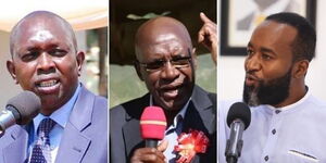 Former left; Kapseret MP Oscar Sudi, former Kakamega Senator Boni Khalwale and Mombasa Governor Ali Hassan Joho.