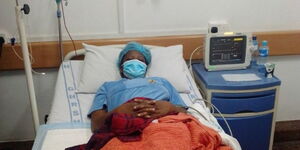 ODM politician Robert Kiberenge's wife receiving treatment at the Guru Nanak hospital.