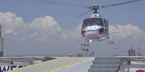 An air ambulance launched by the Nairobi West Hospital on November 24, 2021. 