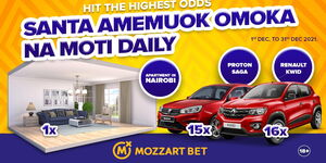Mozzart Bet presents the Omoka na Moti promotion where 31 cars and a luxury apartment in Kileleshwa are up for grabs.