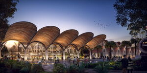 An artistic impression of the new Nairobi Central Railway Station.