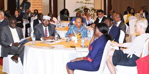 CoG Chairperson Anne Waiguru (third left) meets with Ambassadors and Investors on Monday, October 31, 2022.