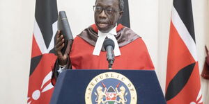 William Ouko sworn in as a Supreme Court judge on Friday, May 21, at State House