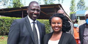 Deputy President William Ruto and Gaturi Ward MCA Esther Mwihaki on January 6, 2020