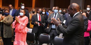 Deputy President William Ruto at the Karson Institute for Race, Peace & Social Justice, Loyola University in Baltimore, Maryland, United States