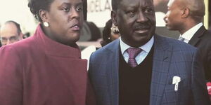 Winnie Odinga and her father Raila Odinga