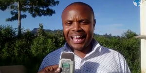 Wundanyi MP Danson Mwashako speaking to journalists