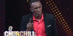 YY Comedian during a performance on Churchill Show in July 2015