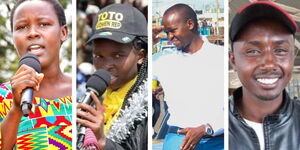 From Left is  Cynthia Muge, Linet Chepkorir, Abraham Osoi Orikai, Josses Lelmengit