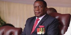 Zimbabwean President Emmerson Dambudzo Mnangagwa.