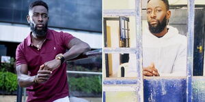 A collage of former Maria actor and model Khula Budi