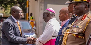 _DP Rigathi Gachaguaarrives for the thanksgiving service of the disciplined forces Sunday, November 6, 2022.jpg