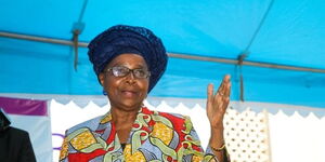  Professor Micere Mugo during a previous speaking engagement (undated)
