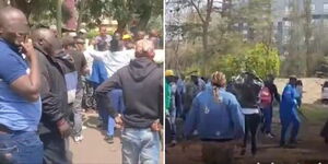 Nairobi Governor Johnson Sakaja and MP James Gakuya supporters clash in South B during UDA party elections on May 31,2024