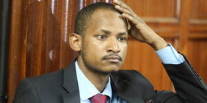 Embakasi East Member of Parliament Babu Owino in court on January 27, 2020. 